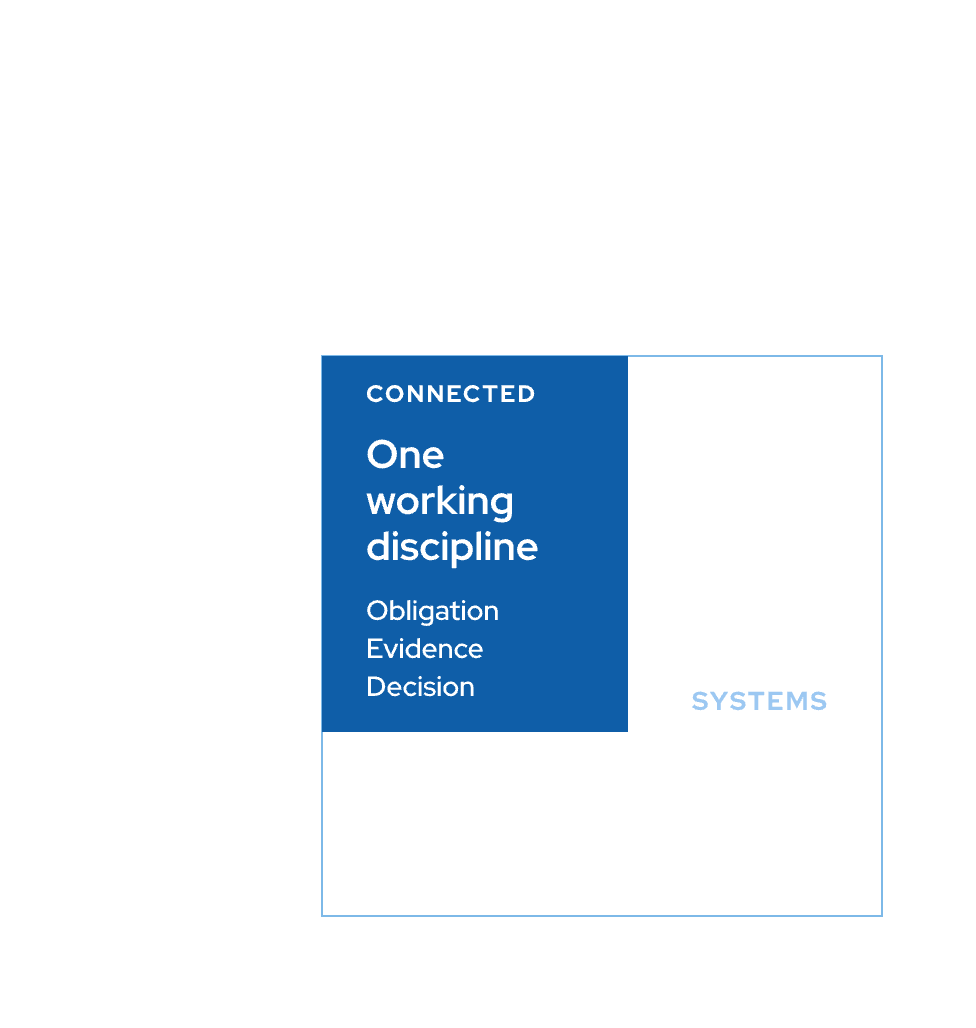 Law and systems connected through one working discipline